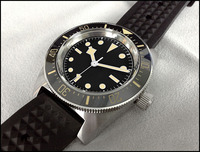 Montre de plongée automatique en acier inoxydable, personnalisable OEM, 20 ATM, avec mouvement NH35