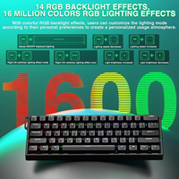 Clavier de jeu magnétique AULA WIN60 HE, disposition 60 %, déclenchement rapide, taux de polling 8000 Hz, précision 0,02 mm, rétroéclairage RVB, compact, Esports