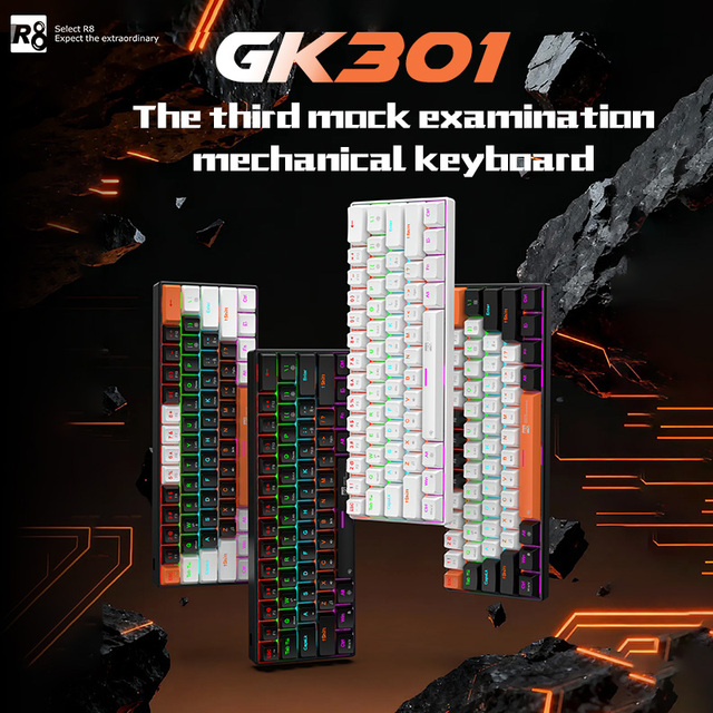 60 Percent Ergonomic Durable Detachable Type-C Cable Mini Teclado Gamer Gaming Mechanical Keyboard