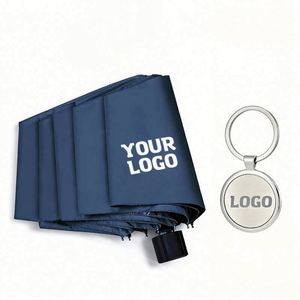 With Logo Wholesale Printing Gift Business Personalized <b>Folding</b> Umbrella - Product Image 1