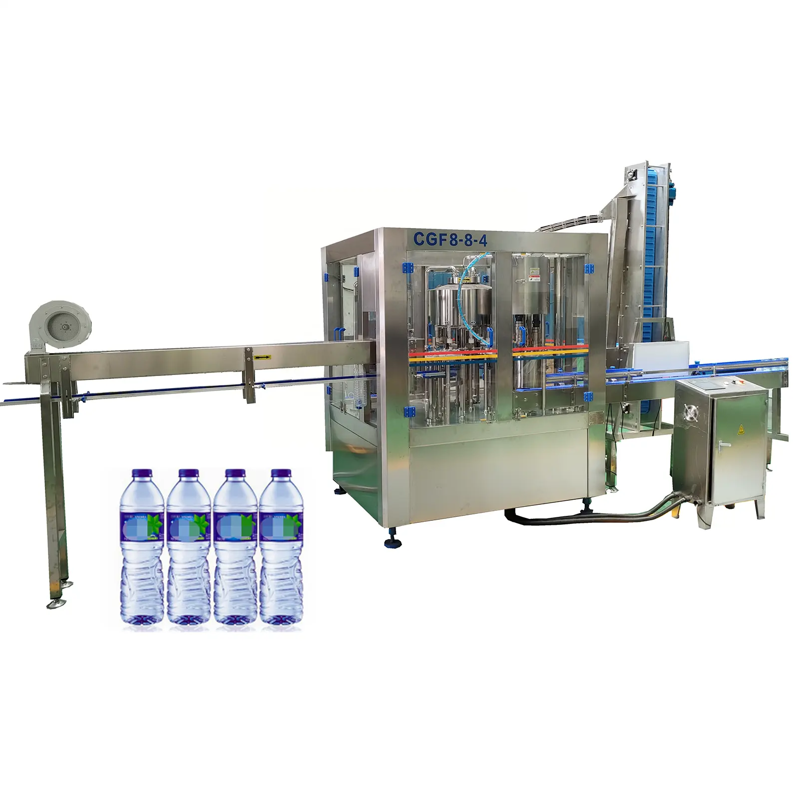 Bisnis Kecil otomatis 3IN1 hewan peliharaan plastik botol air minum Mineral murni Botolan mengisi mesin produksi lengkap