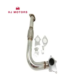 2.5 inch v-band xả downpipe T3/T4-5 mặt bích cho Honda Civic Si EE EJ ví dụ như EK CRX Del Sol D15 D16 thép không gỉ ống xả