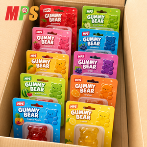 Caramelos masticables de goma gigante en formas y colores frescos Fruta y <span class=keywords><strong>arañas</strong></span> Gummi Venta caliente Caramelos de gelatina japoneses Dulces - Product Image 4