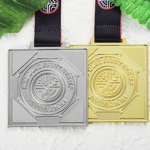 Médailles sportives personnalisées, logo en métal gravé, texte, arts martiaux mixtes, taekwondo, karaté, jiu-jitsu, médaille au design <span class=keywords><strong>personnalisé</strong></span>, sports - Product Image 1