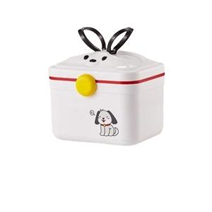 <b>Cute</b> Rabbit <b>Pill</b> Storage <b>Box</b> Plastic Medicine Organizer With Compartment For Home Children Baby Use 2 Grids Shantou Made - Product Image 4