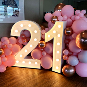 Letra de marca personalizada de 4 pies con luz Led, números de letras gigantes, Letra de marquesina de boda, Letra de marquesina de decoración de fiesta - Product Image 1