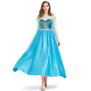 Hot Movie Cosplay Elsa Anna Prinses Jurk Cosplay Prinses Halloween Party Dress Up Voor Vrouwen