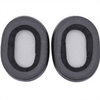 Coussinets d'oreille en cuir protéiné, remplacement pour casque sans fil Sony MDR-1RBT MDR1R, coussinets d'oreille en mousse à mémoire de forme souple