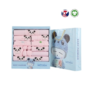 Nouveauté Coton Ensemble <span class=keywords><strong>de</strong></span> Vêtements Bébé pour Nouveau-né Printemps Automne Hiver, Coffret Cadeau pour Cérémonie du Premier Mois - Product Image 4