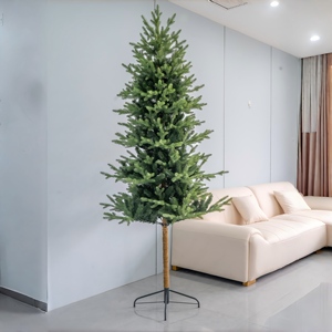Premium Lifelike Artificial <b>Christmas</b> Tree Full Lush Branches <b>Solar</b>-<b>Powered</b> LED Lights Tabletop Base Festive Home <b>Decoration</b> - Product Image 1
