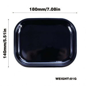 Plateau de service moderne en métal avec logo personnalisé, prix abordable, 14*18cm, avec couvercle - Product Image 5