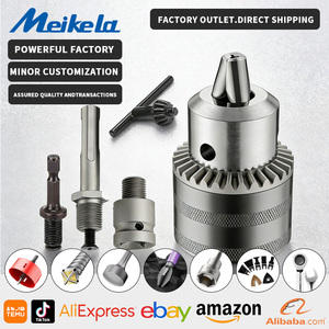 Mandrin de perceuse sans clé de 10 mm avec conception à trois mâchoires en acier rigide manuel, pièces détachées pour outils électriques - Product Image 1