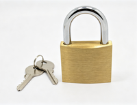 Cadenas en laiton massif de qualité industrielle, haute sécurité pour portail et porte, avec clé passe-partout, logo personnalisé, certifié CE