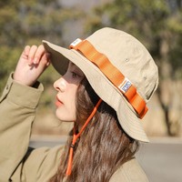 Topi Bucket Kasual Unisex Premium Bahan Nylon untuk Ski dan Memancing, Dilengkapi Pelindung UV dan Tali Pengikat yang Dapat Disesuaikan