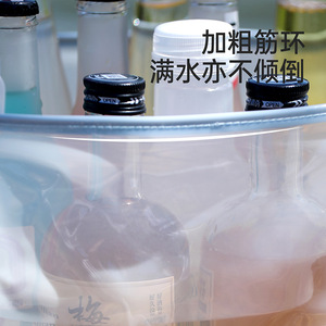 Foldable Washbasin Outdoor Camping Vegetable Washing Travel Hotel Laundry Thickened Portable Round Basin - Product Image 1