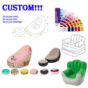 Canapé personalizable De Salon Gonflable S Shape Camping Baby Love Seat Beach Pool Tumbona Sofá Barco Inflable Tantra Sofá Silla - Product Image 5