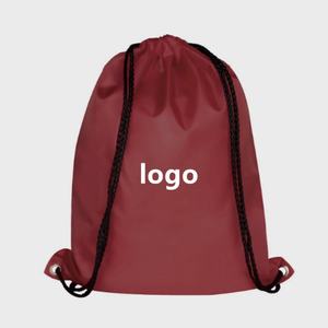 Free Sample 210D Polyester Drawstring <b>Bag</b> Custom Printed Sport Back Packs - Product Image 5