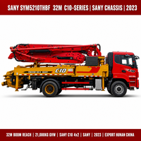 Pompe à béton diesel Sany C10 32m sur châssis Sany 2023 21T d'occasion, Pompe à béton diesel Sany SYM5210THBF 32m d'occasion à l'exportation