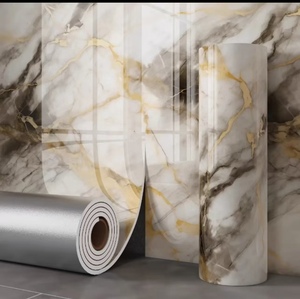 3D Home Decoration Wallpapers UV Marble Wall Panels Vinyl <strong>Wrap</strong> PVC Foil Film for <strong>Kitchen</strong> - Product Image 1