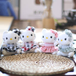 Poupée en peluche avec pendentif mignon Kitty Bear populaire avec porte-clés en coton PP pour sacs de livres ou poupées de chiffon - Product Image 3