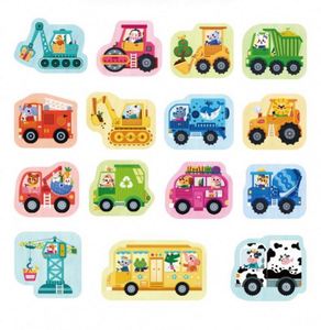 EN71 Creative Fun Large Pieces Educational Baby <b>Puzzle</b> Beginner Perfect Toy 2-Pieces Vehicles Jigsaw <b>Puzzles</b> - Product Image 5