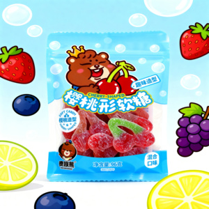 Bonbons gélifiés fruités de bonne qualité, multicolores, en forme de dessins animés, sachet de 96g, prêts à consommer - Product Image 3