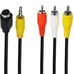 Câble composite S-Vidéo 4 broches de 1.8m avec audio 3.5mm vers 3-RCA PC vers vidéo TV et audio 3.5mm vers vidéo composite et audio RCA L/R - Product Image 4