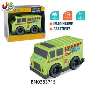 Coche de juguete de plástico verde más nuevo, camión de postre de pastel de fricción con pilas, gran oferta, vehículo de juguete de dibujos animados al por mayor - Product Image 6