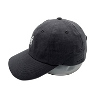 Gorra de Béisbol Deportiva Unisex de Lino y Cáñamo, Bordada Personalizada, de 5 o 6 Paneles, Sin Estructura, con Visera Curva o Plana, para Todas las Temporadas