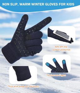 <span class=keywords><strong>Ensemble</strong></span> hiver 3 pièces pour enfants : <span class=keywords><strong>bonnet</strong></span>, écharpe et <span class=keywords><strong>gants</strong></span> tactiles, uni, chaud, tendance, épaissi, avec protection du <span class=keywords><strong>cou</strong></span> en laine, pour activités <span class=keywords><strong>de</strong></span> plein air - Product Image 5
