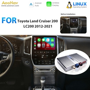 Linux <b>System</b> Mirror Link Box for Toyota Land Cruiser 200 LC200 2012-2021Wireless CarPlay <b>Stereo</b> Oem Screen Upgrade Radio Adapter - Product Image 2