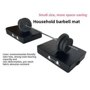 <span class=keywords><strong>Tapis</strong></span> <span class=keywords><strong>de</strong></span> sol anti-choc pour haltères et musculation, insonorisant et anti-vibration, en cuir épaissi pour usage intérieur - Product Image 2