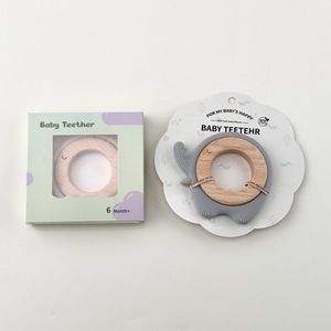 BPA-Free Food Grade Silicone e legno giocattoli massaggiagengive <span class=keywords><strong>per</strong></span> neonati 0-18 mesi regali <span class=keywords><strong>per</strong></span> bambini di <span class=keywords><strong>1</strong></span> <span class=keywords><strong>anno</strong></span> - Product Image 5