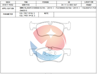 SDCX D1817-9052 / GDB1935 / 34116858910 Kampas Rem untuk BMW 1 F201 2010 / 2 Convertible F23 2014 / 2 Coupe F22 F87 2012