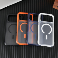 Nouvelle coque de téléphone portable magnétique antichoc en caoutchouc translucide mat avec aimants puissants N52 pour iPhone 18 17 16 Pro Max