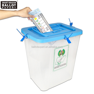Large Foldable Clear Plastic Ballot <strong>Box</strong> / <strong>Suggestion</strong> <strong>Box</strong> with Lock Customizable Size Made in China for Nigeria - Product Image 3