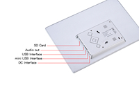 Bingkai Foto Digital Aluminium 12 Inci, Pemutar Video, Jam, Layar LED, Panel Lampu, Poster, Tampilan Dinding Luar Ruangan