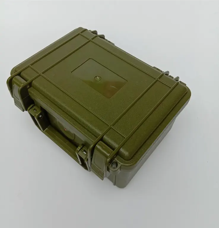 Caixa de plástico resistente do instrumento do drone da cor do logotipo personalizado caixa de ferramenta do instrumento com espuma personalizada