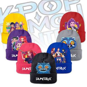 Cappello di Lana K-pop Witch Hunter, Cappello Invernale Caldo Lavorato a Maglia con Cappuccio e Peluche - Product Image 1