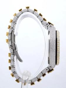 Montre de qualité supérieure en acier inoxydable, style hip-hop, avec diamants VVS, étanche, pour hommes, idéale pour les soirées en ville, disponible à la vente - Product Image 5