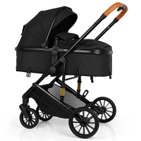 Poussette Bébé Luxe Pliable Bidirectionnelle en Métal pour Bébés de 0 à 3 Ans avec Cadre en Acier Inoxydable – Vente en Gros Usine