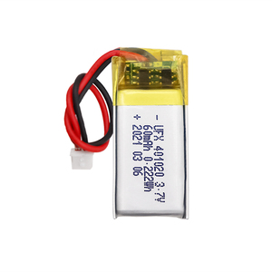 3.7V nhỏ nhất Polymer Lithium Pouch <span class=keywords><strong>Battery</strong></span> <span class=keywords><strong>Pack</strong></span> 60mAh có thể sạc lại 401120 ufx 401020 Liion Pin cho phổ biến sản phẩm kỹ thuật số - Product Image 1