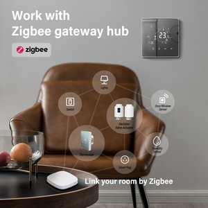ZigBee Tuya Home Temperatur regler Raum thermostat Touchscreen Programmier bar für Wasser-/Gaskessel system - Product Image 2