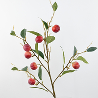 Vente en gros de branches de prune artificielles de haute qualité, scintillantes, de grande taille, 94 cm, accessoires de photographie, décoration de cuisine, décoration de table à domicile