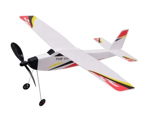 2024 New Arrival Powered máy bay cao su tàu lượn cha-con đồ chơi ban nhạc máy bay EPS DIY Máy bay mô hình - Product Image 4