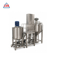 Équipement entièrement automatique de homogénéisation et d'émulsification de vinaigrettes, contrôlé par PLC – Mélangeur à cisaillement élevé en acier inoxydable