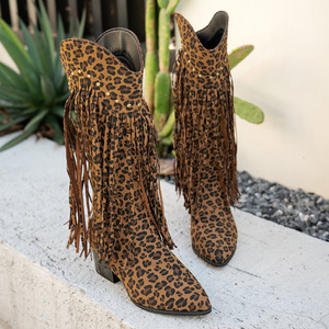 Botas de mujer hasta la rodilla para otoño/invierno, nueva moda, de goma sólida, estilo sexy retro vintage, sin cordones, con plantilla de talla grande. - Product Image 2