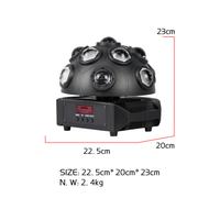 Redsun Beam Effect Ball avec laser pour DJ Party Stage Show Club Ktv Event LED 13*15W RGBW 4in1 Lumière à effet mobile