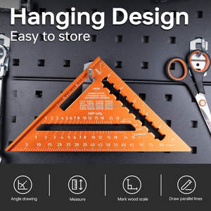 Outil carré <span class=keywords><strong>en</strong></span> aluminium <span class=keywords><strong>de</strong></span> <span class=keywords><strong>charpentier</strong></span> <span class=keywords><strong>de</strong></span> 7 pouces pour le travail du bois et la menuiserie - Product Image 2