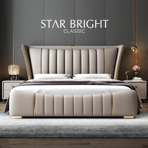 Ensembles de Meubles de Chambre à Coucher Modernes King Size pour la Maison, Lit Queen Moelleux, Cadre en Bois King, Vente Directe Usine, Design Sans Lavage, Rangement Rotatif - Product Image 2